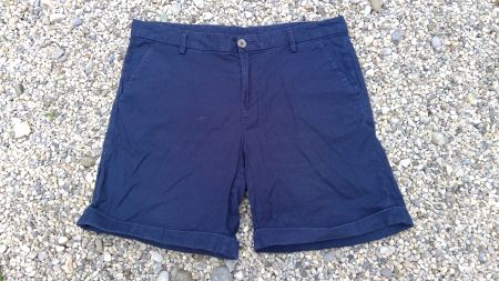 Bermuda Short bleu foncé ESMARA, taille M/L (92cm) poches 4x