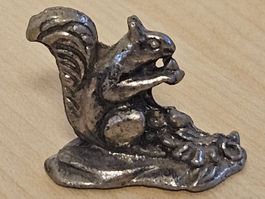 Eichhörnchen Miniatur Zinn Figur, Deko, Setzkasten