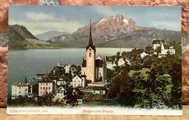 1906 - WEGGIS & Pilatus - Vierwaldstättersee - Kirche