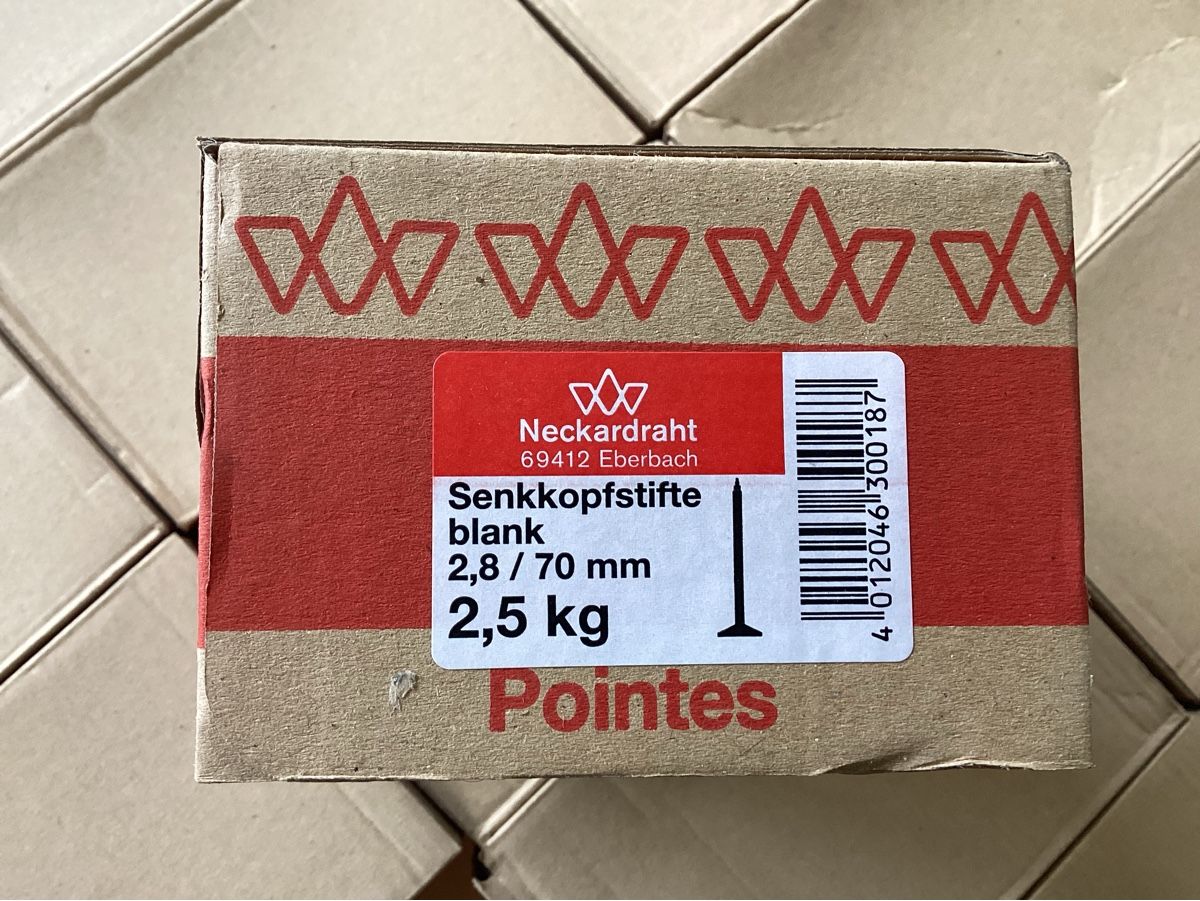 Tutti gli attrezzi: Senkkopfstifte blank 2,8/70 mm – Nuovo e nell'imballaggio originale da niederurnen venduto da Hagugelmann