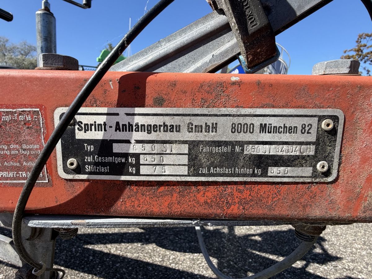 Rimorchi: Bootstrailer Sprint 850 ST – Usato da Rüti ZH venduto da Sbora 4