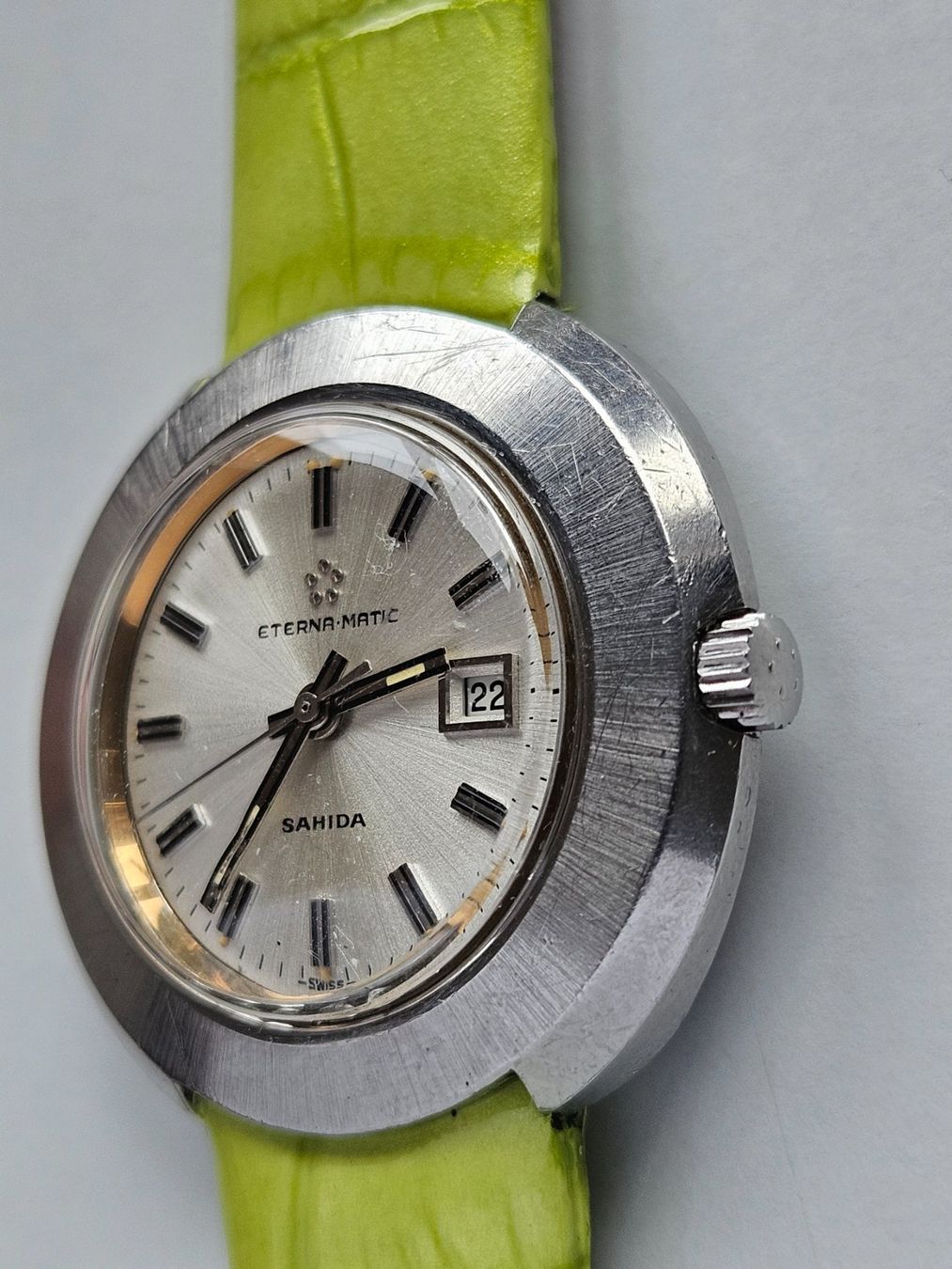 Eterna Orologi: 464 Eterna Matic Sahida Date 1970  Damenuhr – Usato da Berikon venduto da mmm21 2