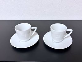 Nespresso Kaffeetasse Lungo weiss, 2 Stück