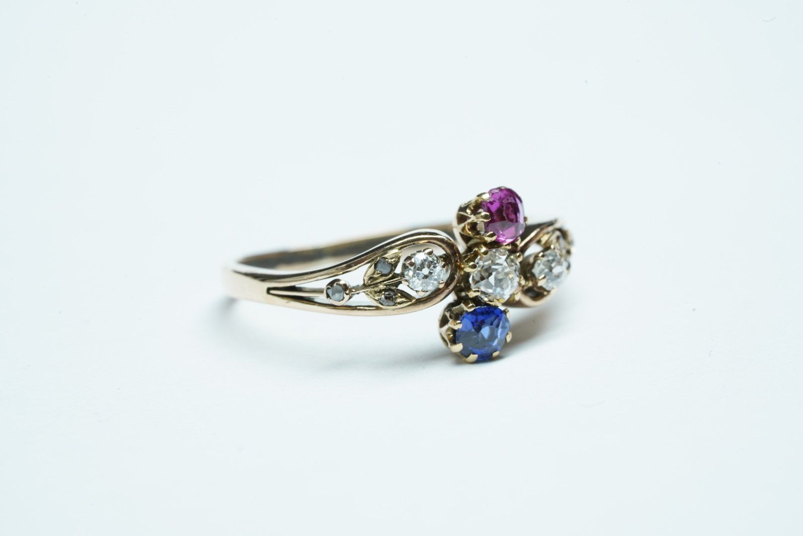 Anelli: Jugendstil Fingerring Toi & Moi um 1910 – Usato da Bülach venduto da Re-Jewelled 1