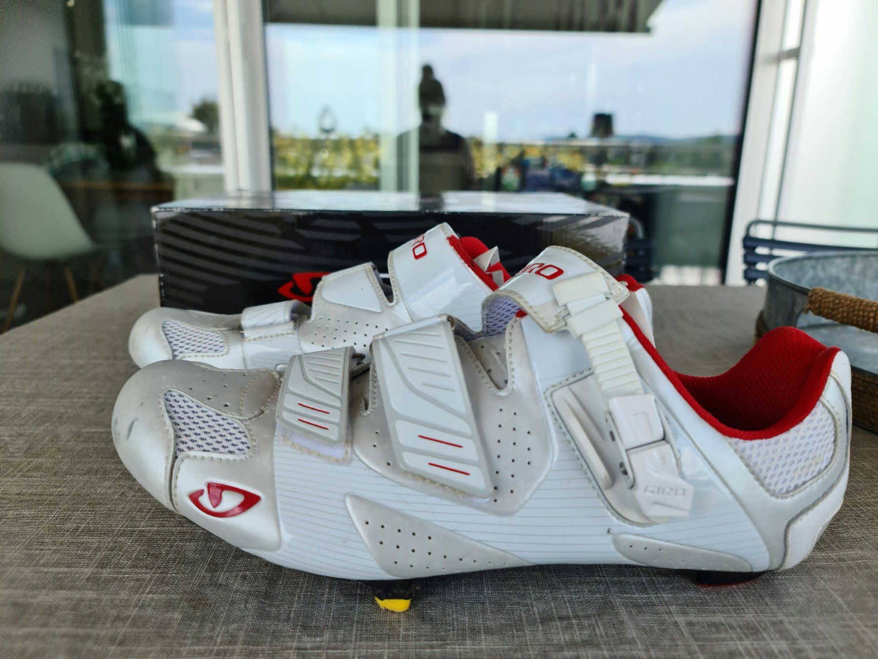 Giro Herrenschuhe: GIRO Factor Rennradschuh Carbon, Gr. 46, weiss – Gebraucht aus Niederrohrdorf von yan_zkz6 2
