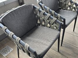 Borek Lounge-Sessel Tavira Slate 4 x