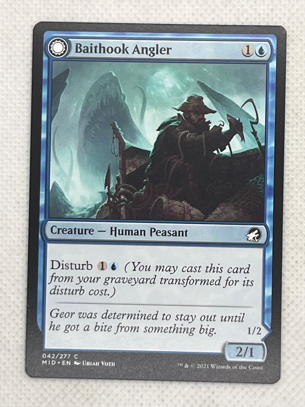 Magic The Gathering Carte collezionabili: MTG Baithook Angler // Hook-Haunt Drifter MID 42 Englisch Co – Usato da Hinterkappelen venduto da Kim1992 1