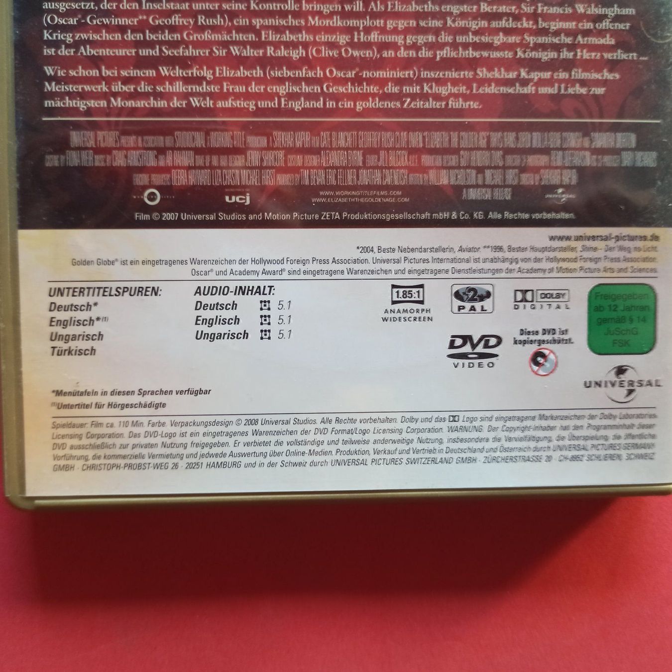 Tutti i DVDs: Elizabeth - Das goldene Königreich – Usato da Dübendorf venduto da kb86_MOVIE 2