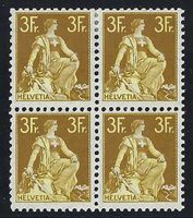 3 FR.  HELVETIA MIT SCHWERT, MIT GLATTEM GUMMI!! SBK 4'400