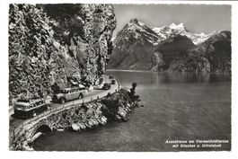 Axenstrasse (SZ/UR) Postauto - Urnersee - Urirotstock - 1950