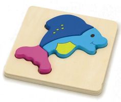 Neuware 50-70% SALE 🛒 DELFIN Baby Holzpuzzle