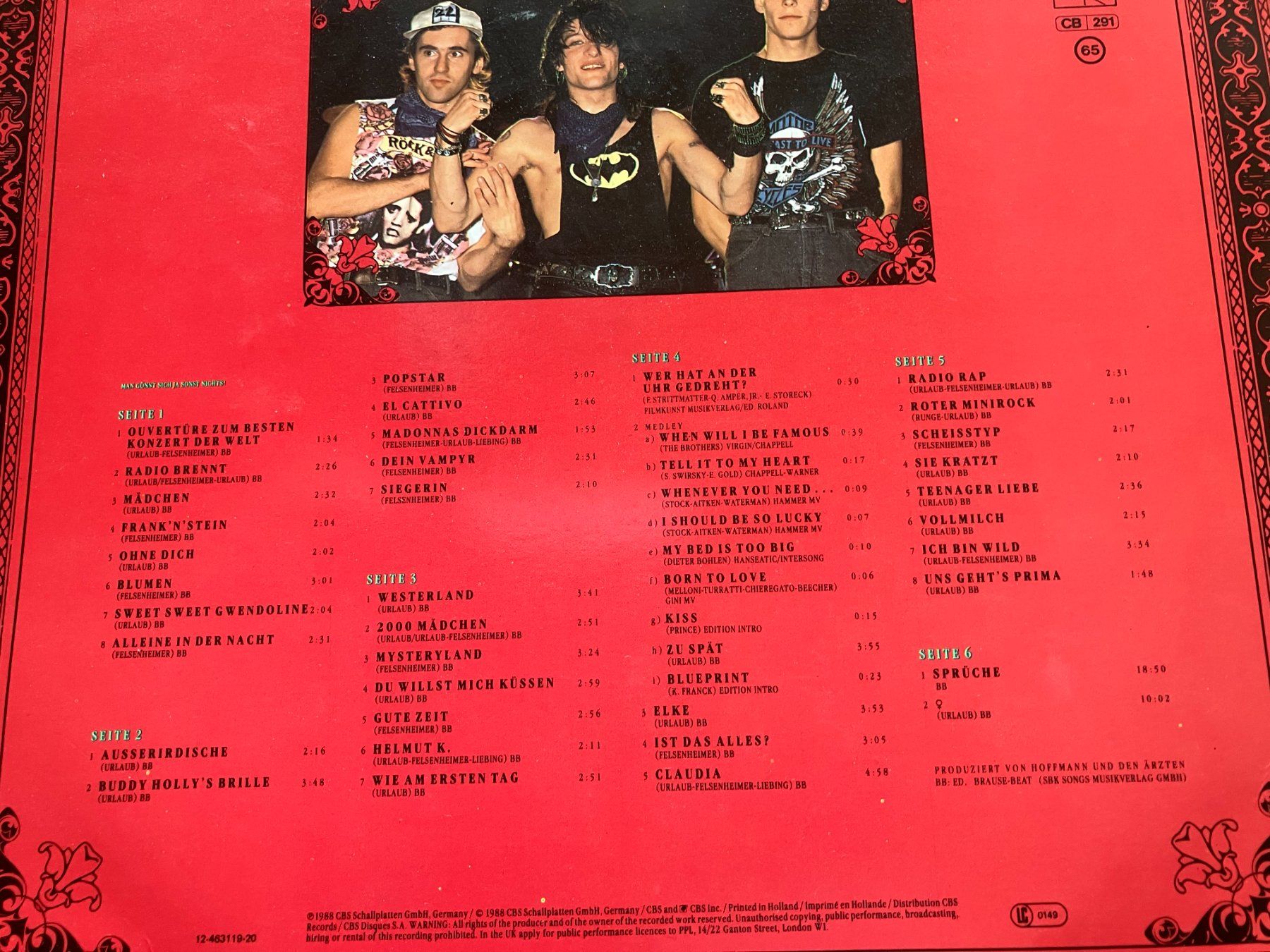 Dischi in vinile: Die Ärzte – Usato da Aarwangen venduto da Jukebox3 3