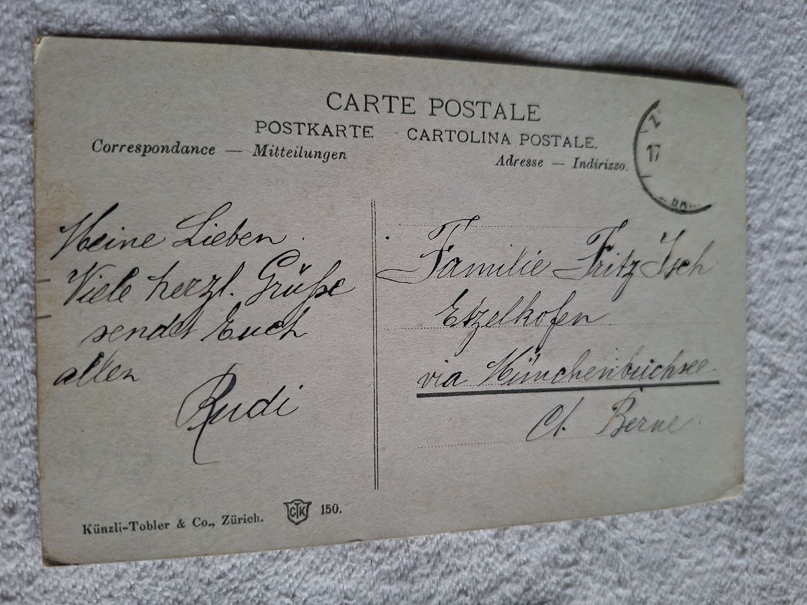 Cartoline postali: antike Ansichtskarte aus Zürich – Usato da Lohn-Ammannsegg venduto da schwerti53 1