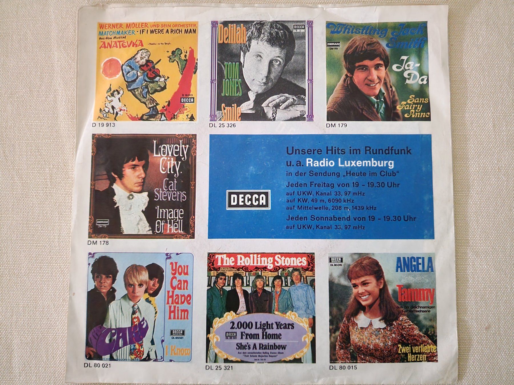 Schallplatten: Tom Jones Single – Delilah – Gebraucht aus Root von atelier22 1