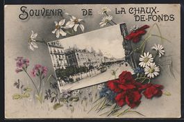Chaux-de-Fonds, Ortspartie mit Strassenb