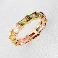 top multicolor Zirkonia Memoire Gold Ring