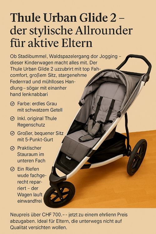 Thule Kinderwagen (Gebraucht) in Zürich für CHF 200 – nur Abholung auf ...