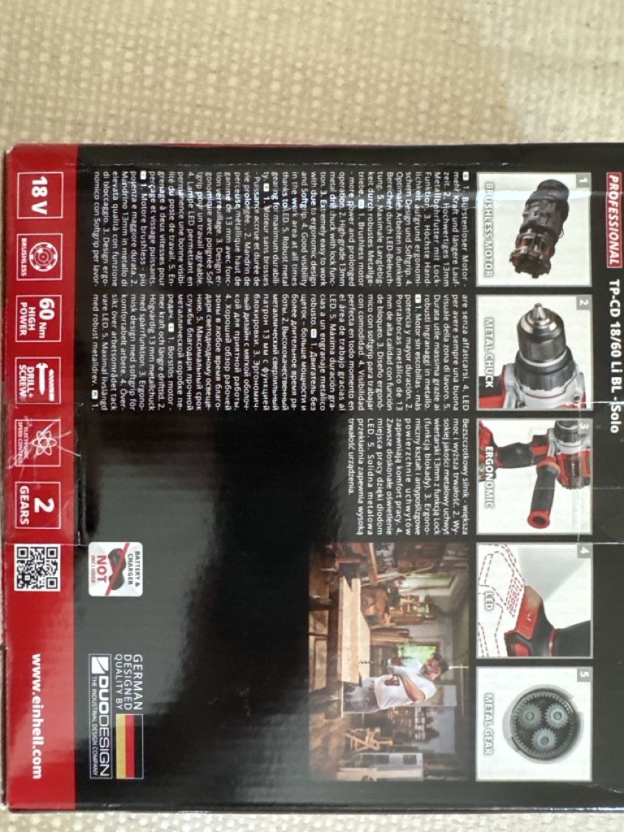 Einhell Alle Werkzeuge: Trapano avvitatore Einhell TP-CD 18/60 LI BL, 18V, Solo – Neu und originalverpackt aus Jona von api_vd98 1