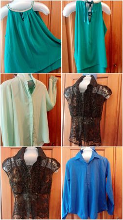 ensemble de blouses d été.