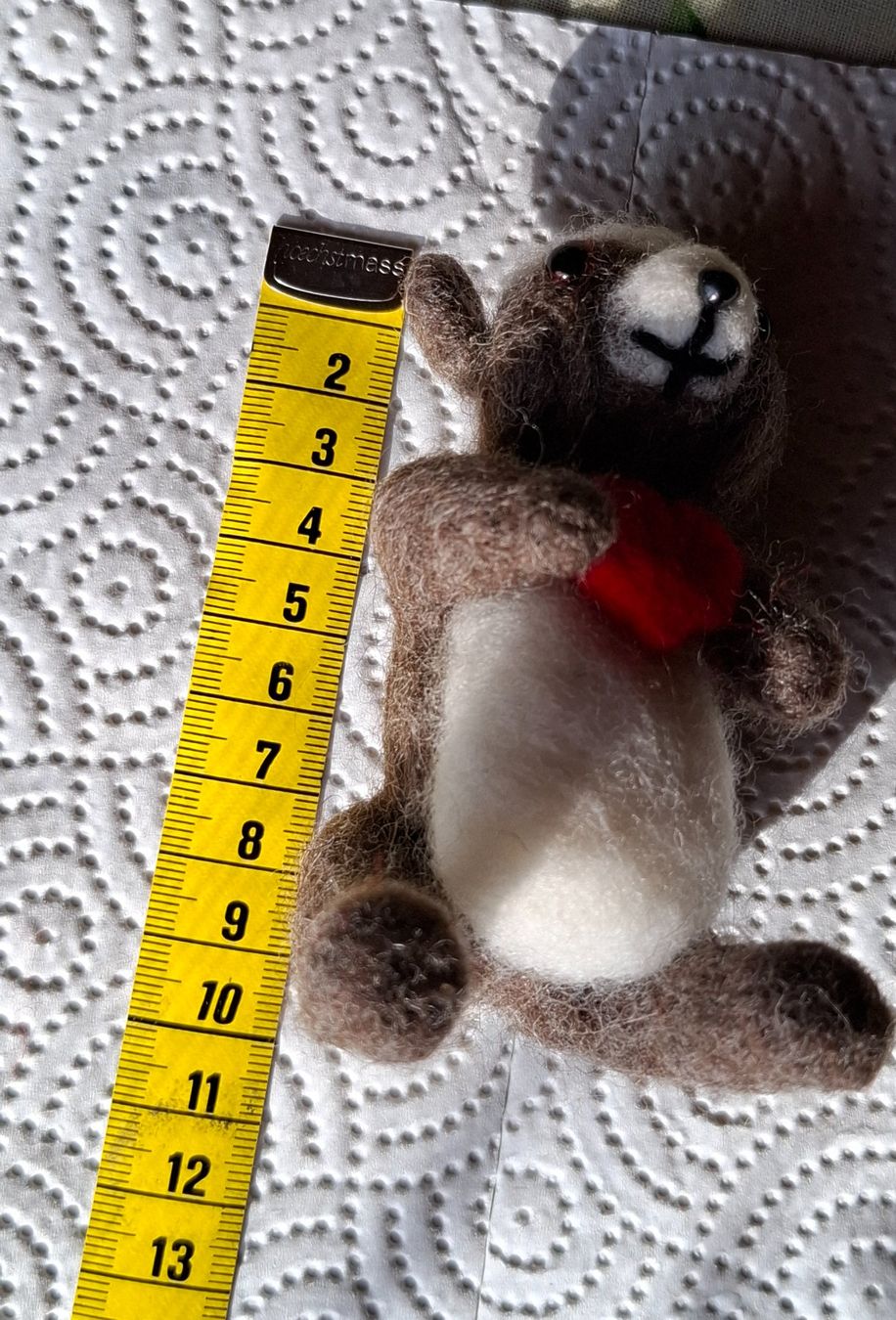 Statuette: Handgemachter Teddybär mit Herz – Nuovo (secondo la descrizione) da Plagne venduto da Reticulum01 6