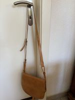 Sac bandouliere, besace, en cuir beige 