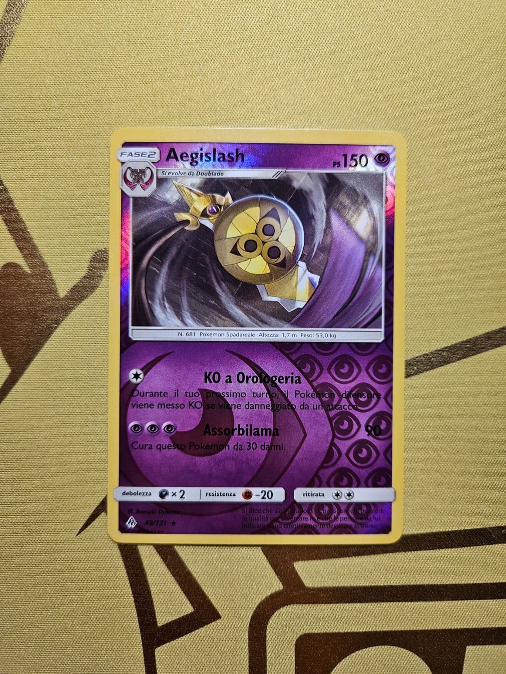 Pokémon Carte collezionabili: Forbidden Light - Aegislash – Usato da Bellinzona venduto da Pokemarco