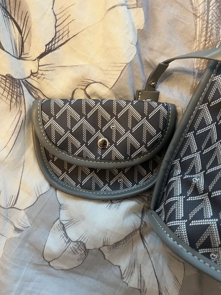 Taschen für Damen: Graue Handtasche mit mini Portemonnaie – Neu (gemäss Beschreibung) aus Richterswil von raf_9dxc 1