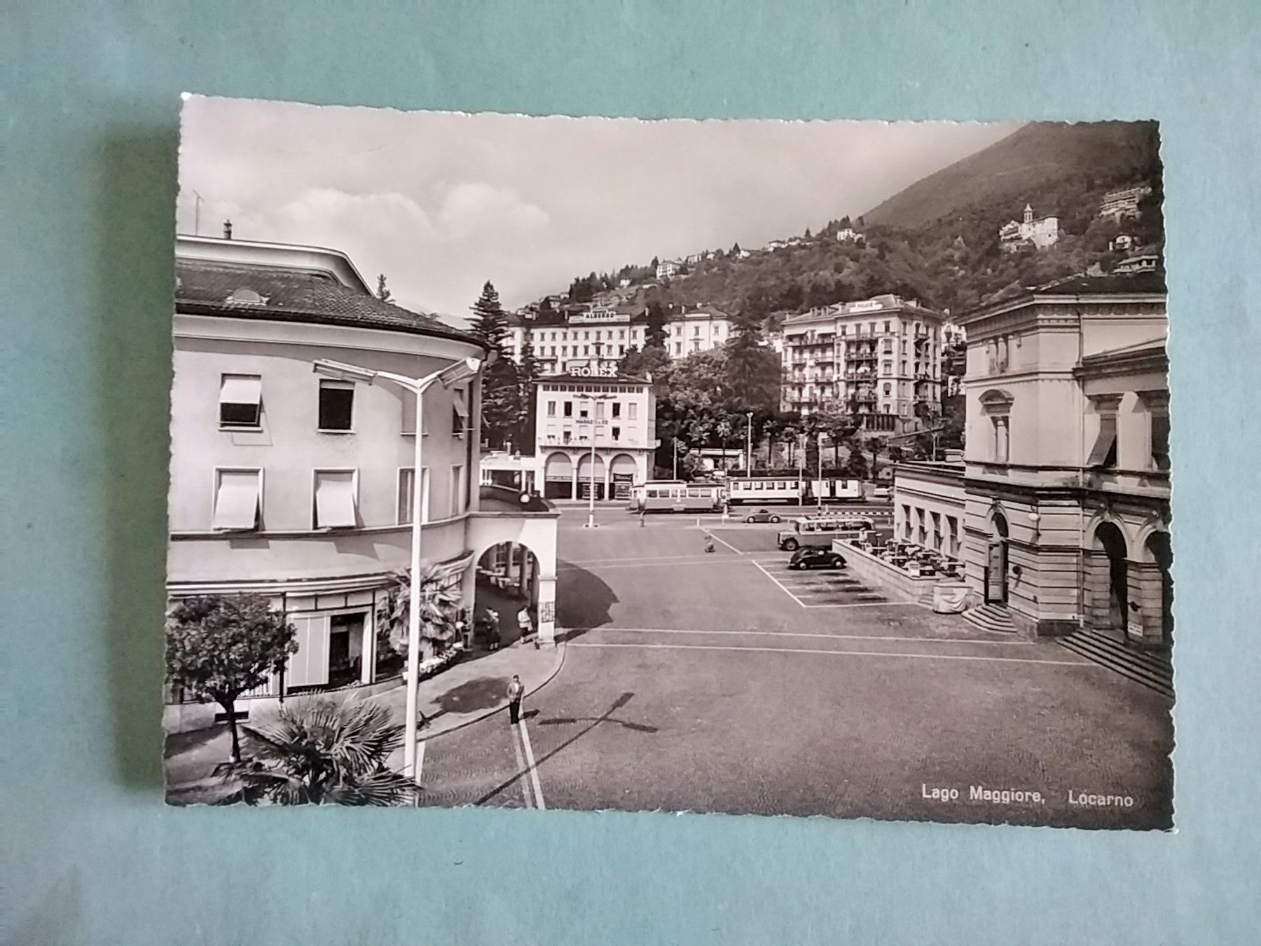 Cartoline postali: Locarno Tram Eisenbahn SAURER Postauto VW – Usato da Appenzell venduto da lama19