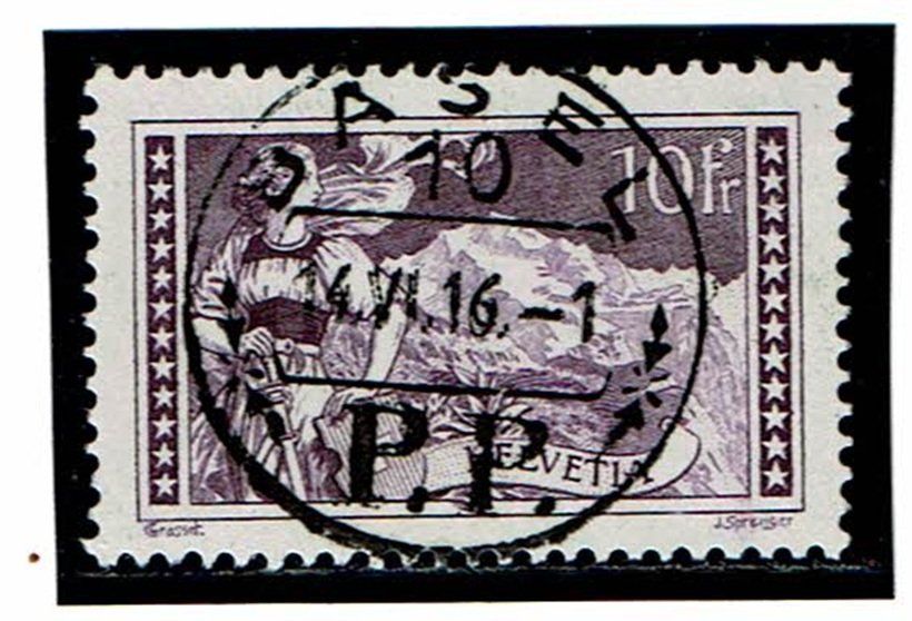 Tous les timbres: Propagande 131 Vollstempel Basel P.P. – D'occasion à Neuchâtel par yacamoto