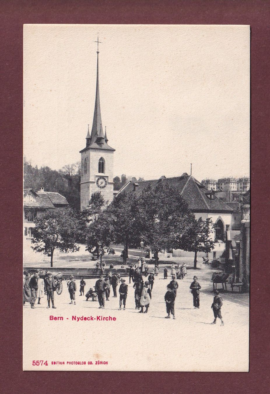Ansichtskarten: BERN - Nydeck-Kirche - Kinder – Gebraucht aus Pully von nicecards