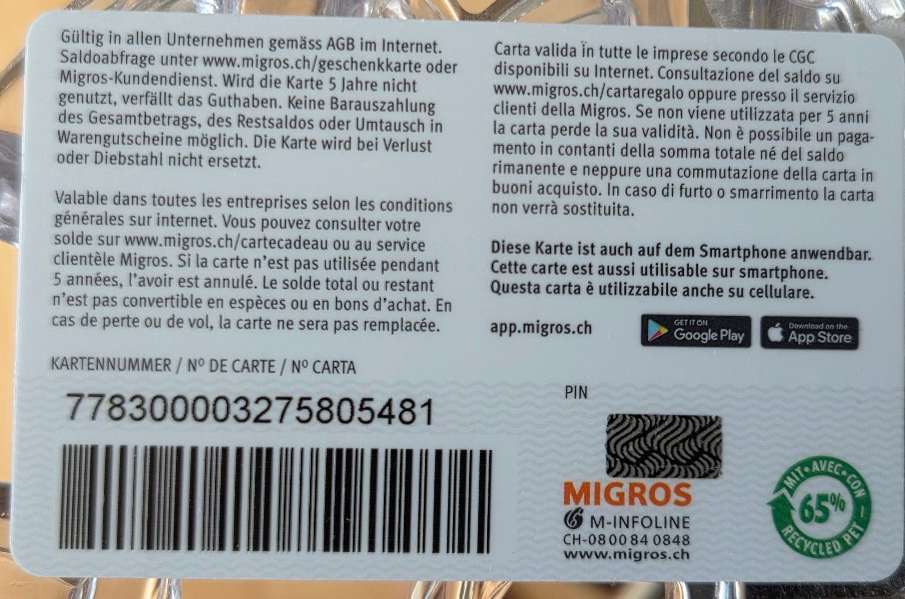 Cartoline: M Geschenkkarte Danke Presto AG – Usato da Gossau SG venduto da oreliefredy 1