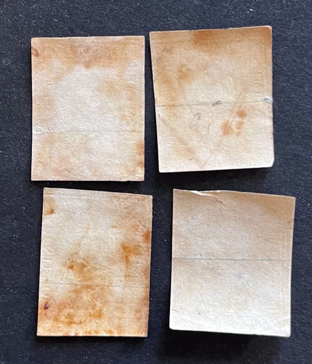 Tutti i francobolli: 4x Strubel 24G Cat. 300.- CHF – Usato da Sottens venduto da thigroux 1