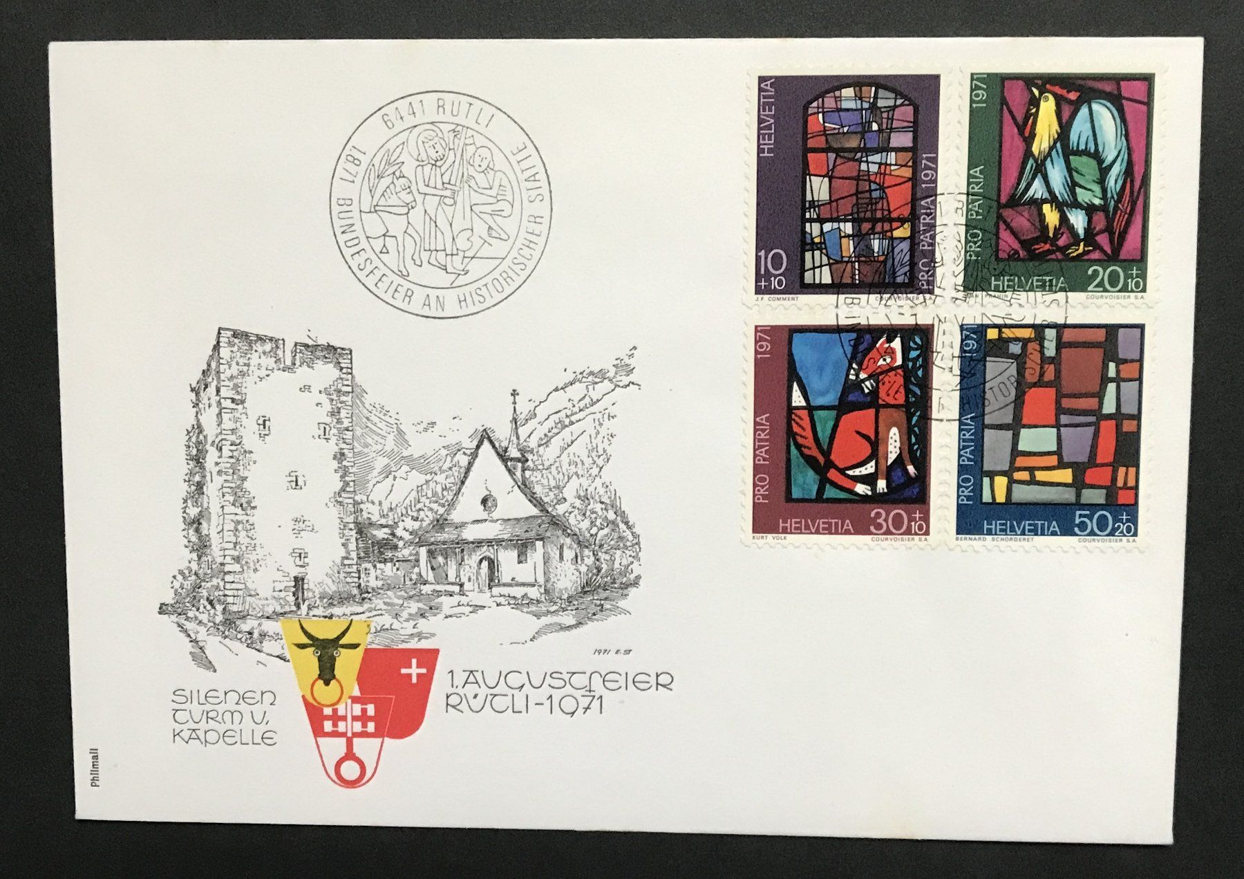 Alle Briefmarken: 1. AUGUSTFEIER RÜTLI 1971 – Gebraucht aus Ostermundigen von Kari1937
