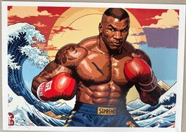 Death: Boxer Tyson, Street Art, signiert 13/100