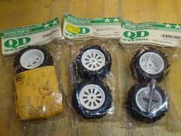 Tamiya 43004 / 43002 / 43005 Reifen mit Felgen, Neu in OVP