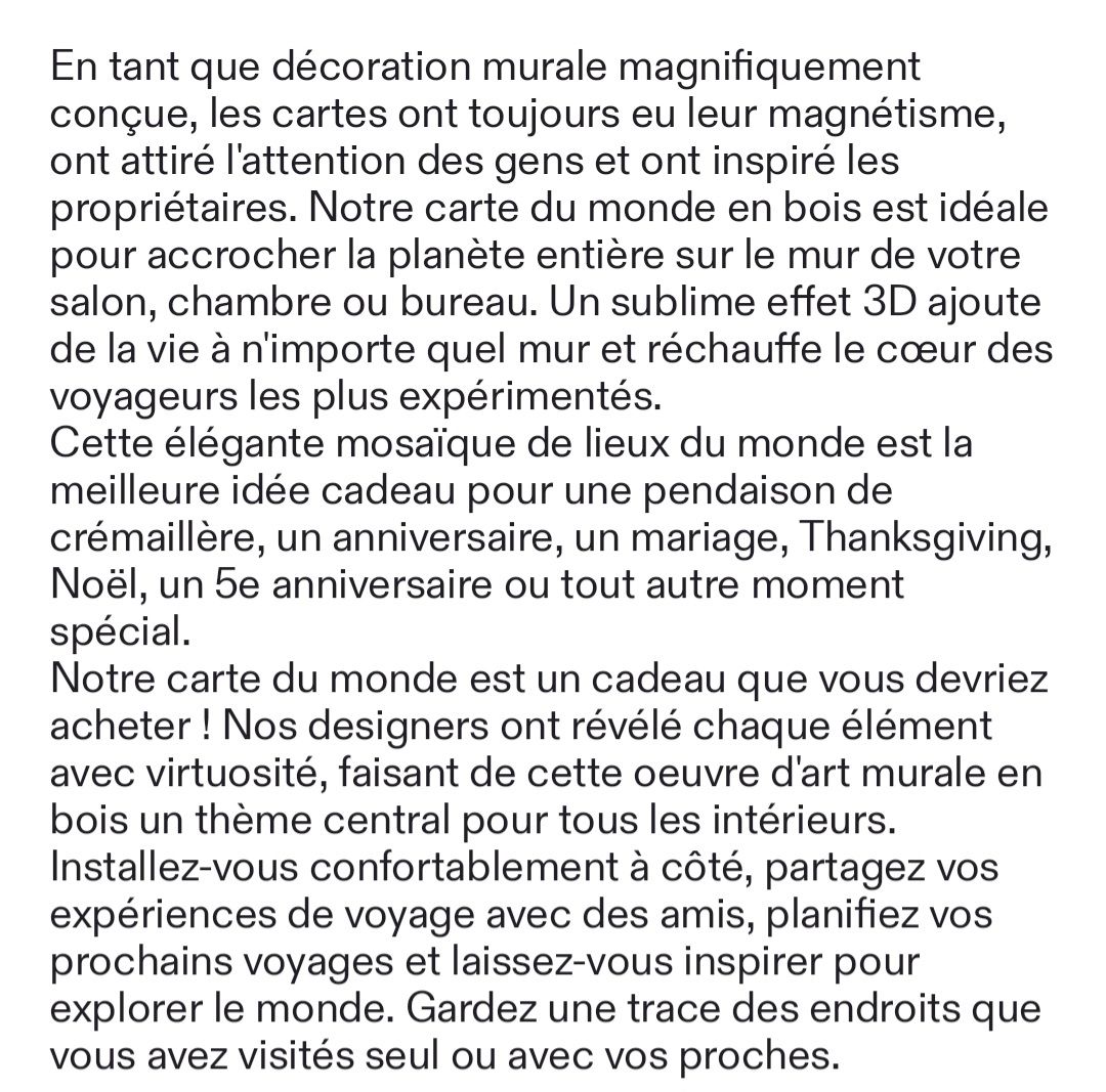 Tutte le decorazioni: Carte du Monde XL – Nuovo e nell'imballaggio originale da Yverdon-les-Bains venduto da Joy777 6