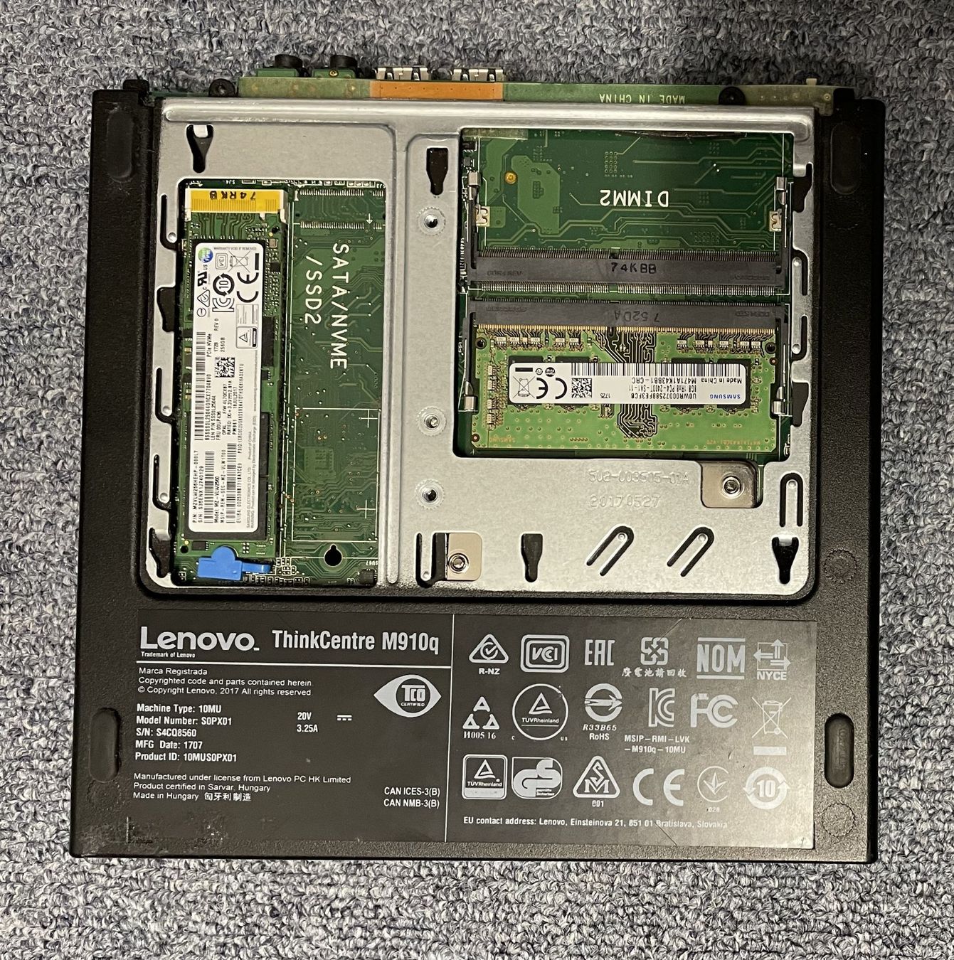 2x Lenovo ThinkCentre M910q (256GB M.2 SSD, 8GB RAM, 6500T) (Gebraucht ...