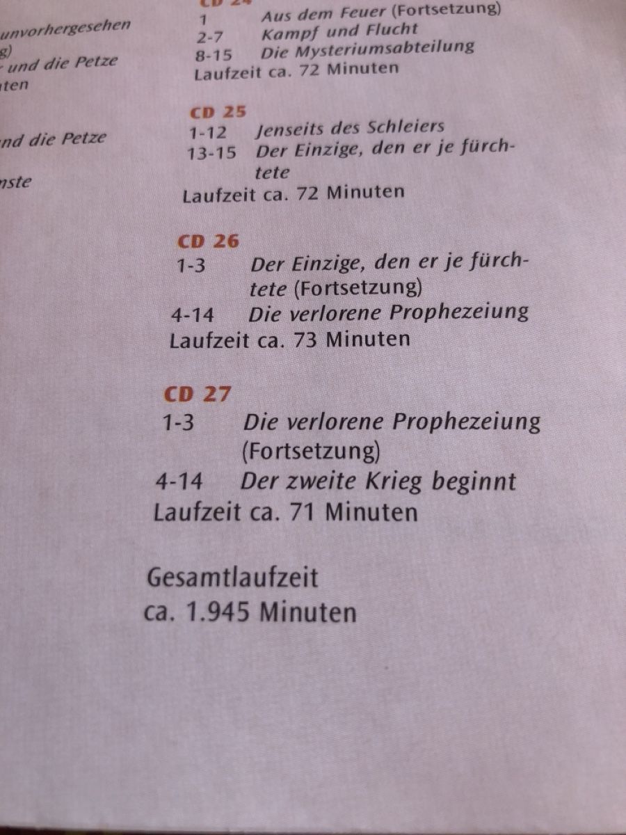 Audiolibri: Harry Potter und der Orden des Phönix 27 CD – Usato da Flaach venduto da rubo7 2