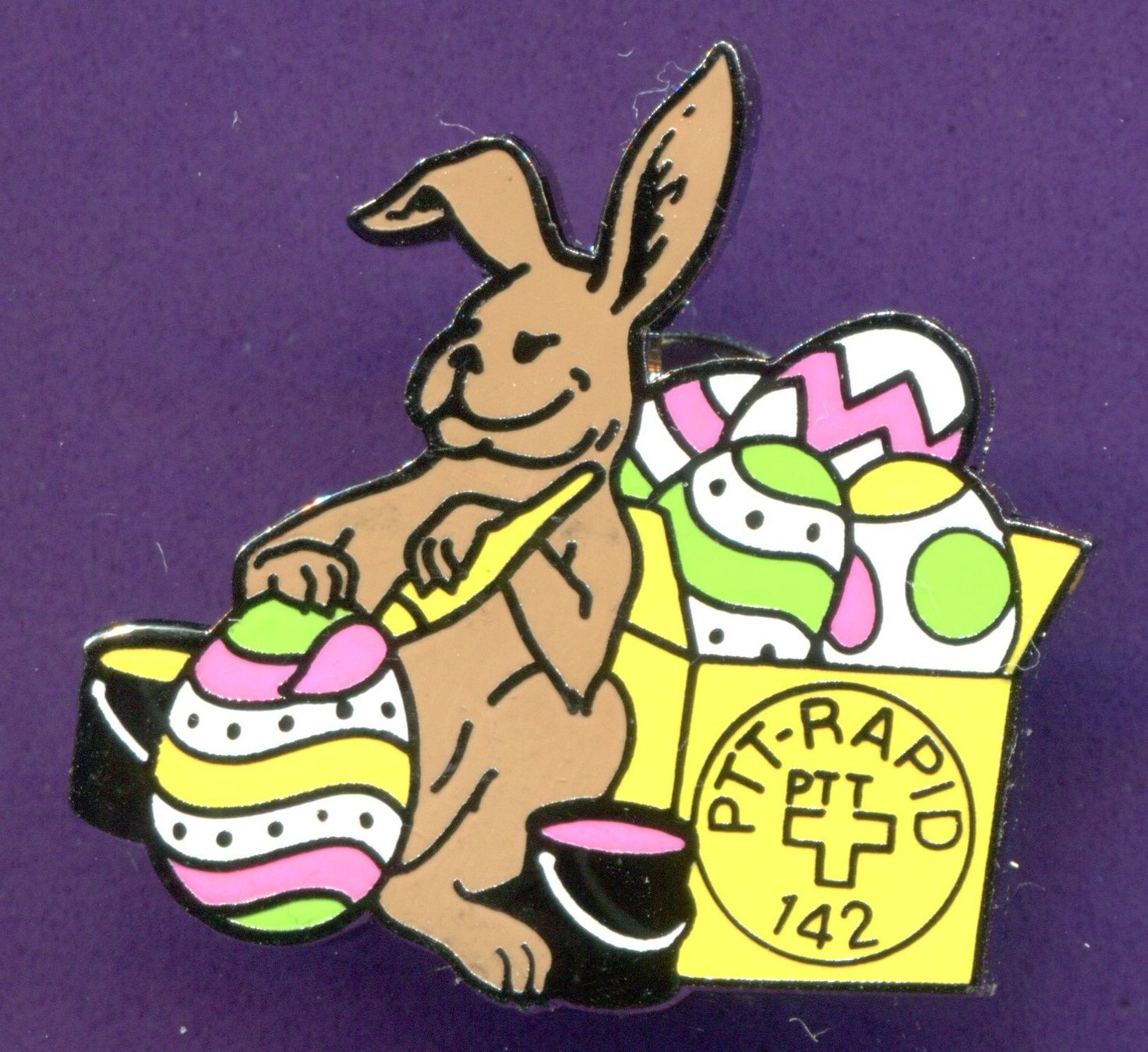 Placchette & Badge: PTT   RAPID 142  OSTERN – Usato da Winterthur venduto da Sammleroase