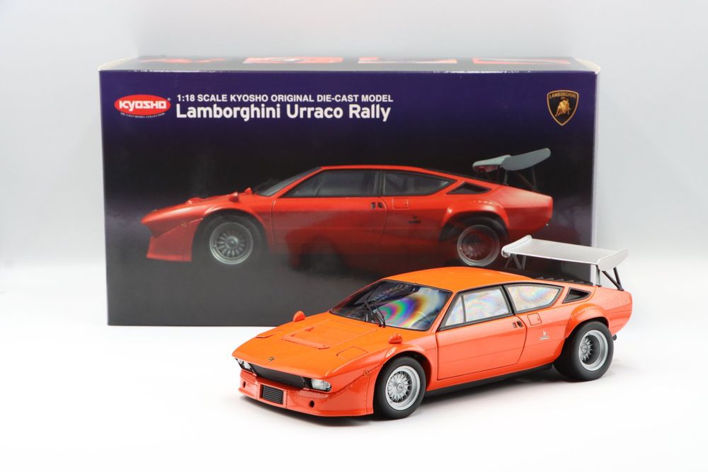 KYOSHO - Voiture de couleur Orange – LAMBORGHINI Urraco rally - 1/18 - KYO08445P