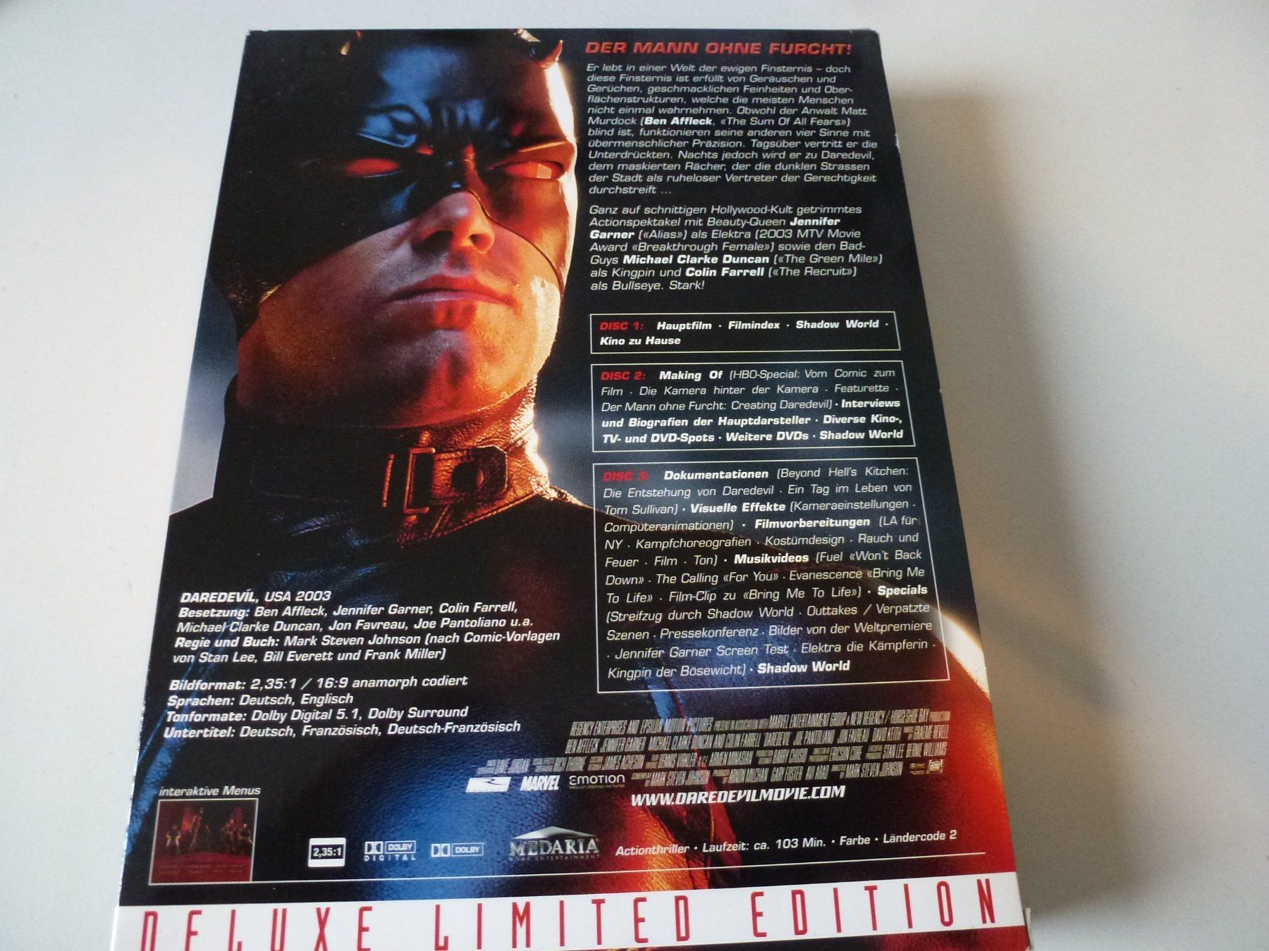 Alle DVDs: Daredevil (2003) Limited Deluxe Edition, 3 DVDs – Neu (gemäss Beschreibung) aus Bern von Frebo 1