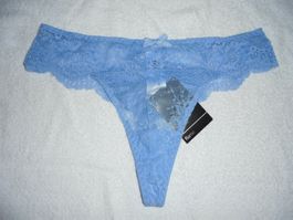 Neue, hellblaue Spitzen-Tanga, Gr. M, ungetragen!