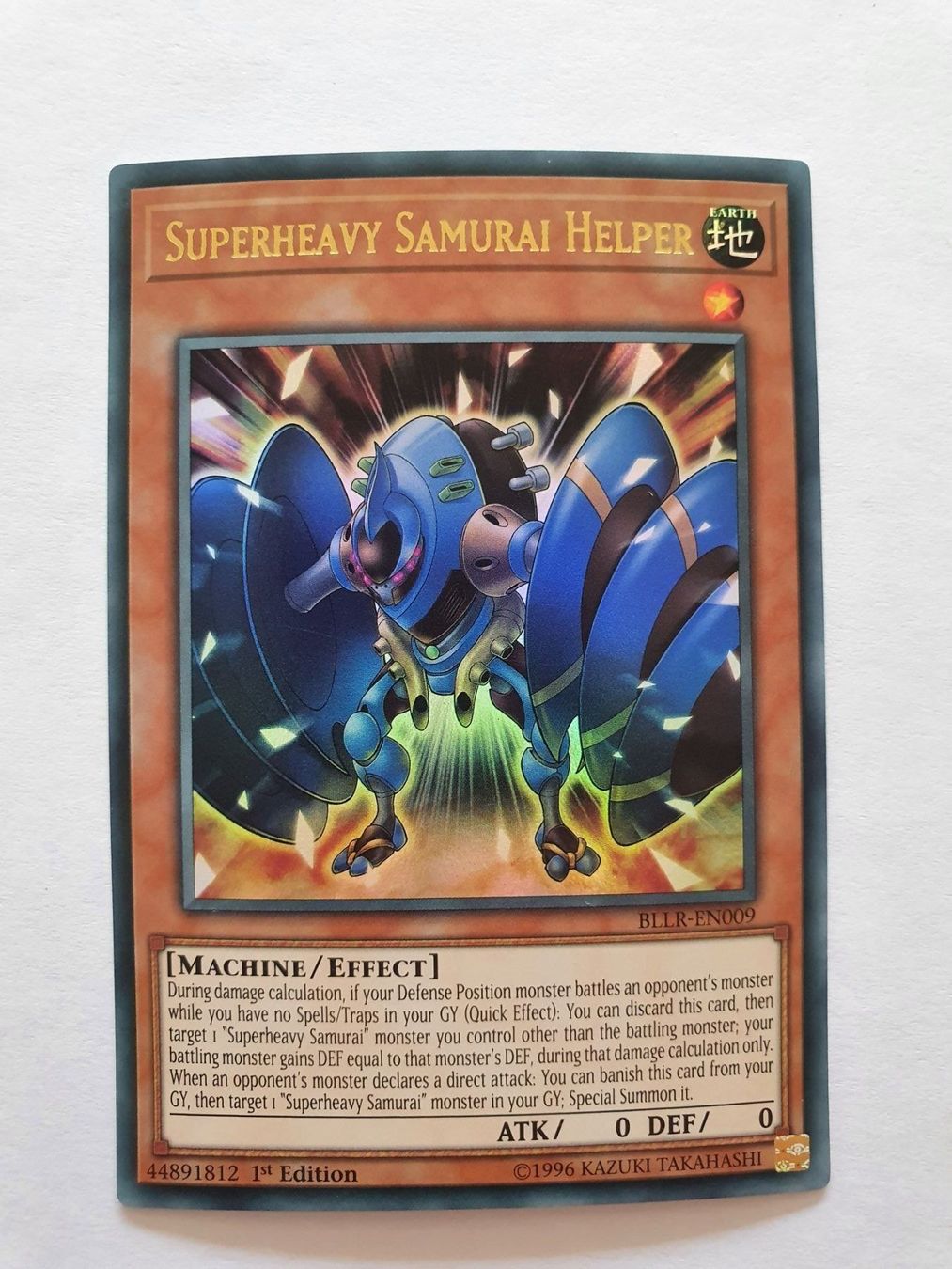 Yugioh Carte collezionabili: Yugioh Superheavy Samurai Helper holo – Usato da Oberdorf BL venduto da BaldenEagle
