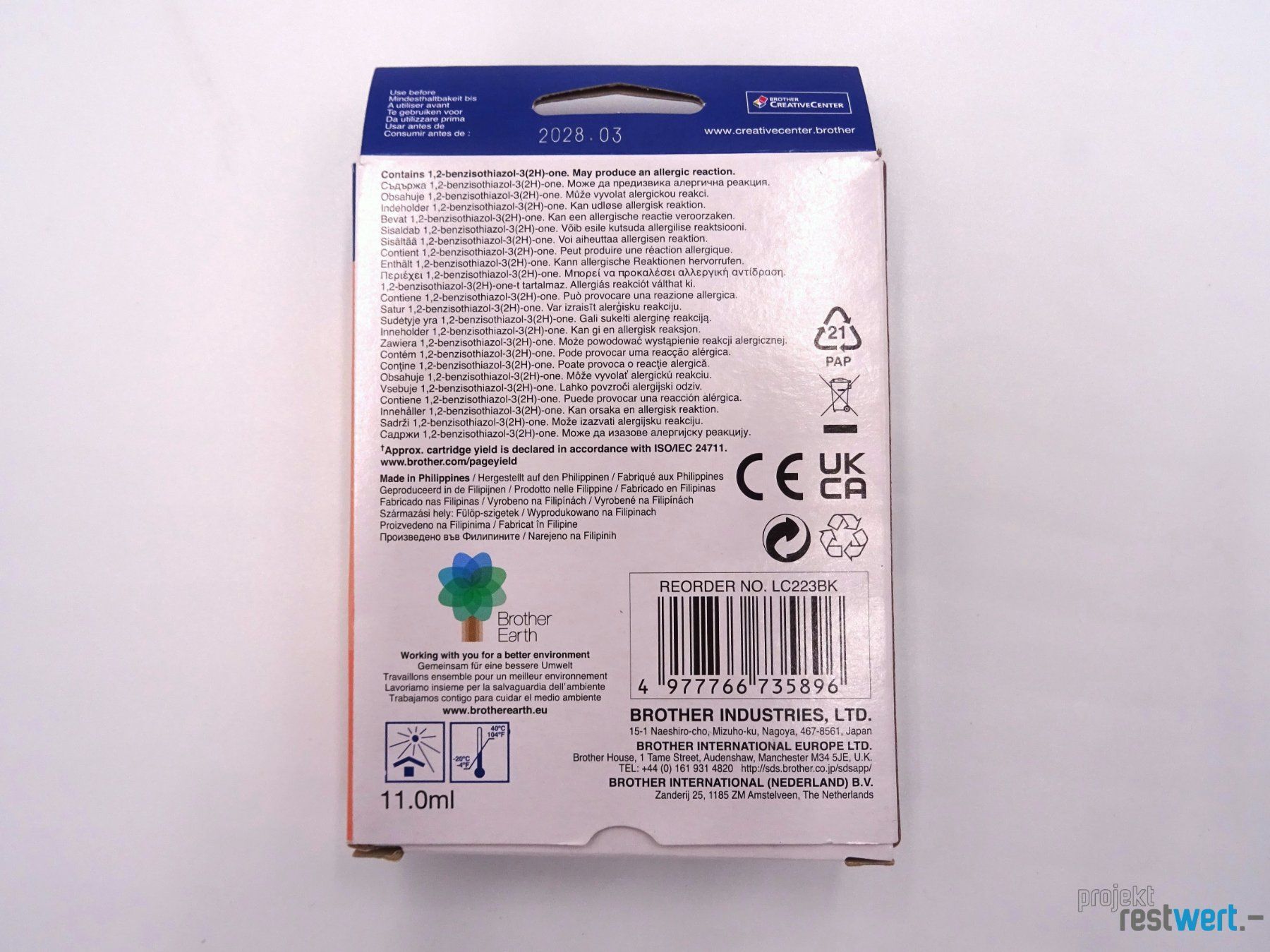 Brother Druckerpatronen & Toner: Tintenpatrone von BROTHER – Neu (gemäss Beschreibung) aus Bülach von restwert_buelach 6