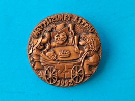 Fasnachts Plakette Littau 1992 Kupfer (y338)