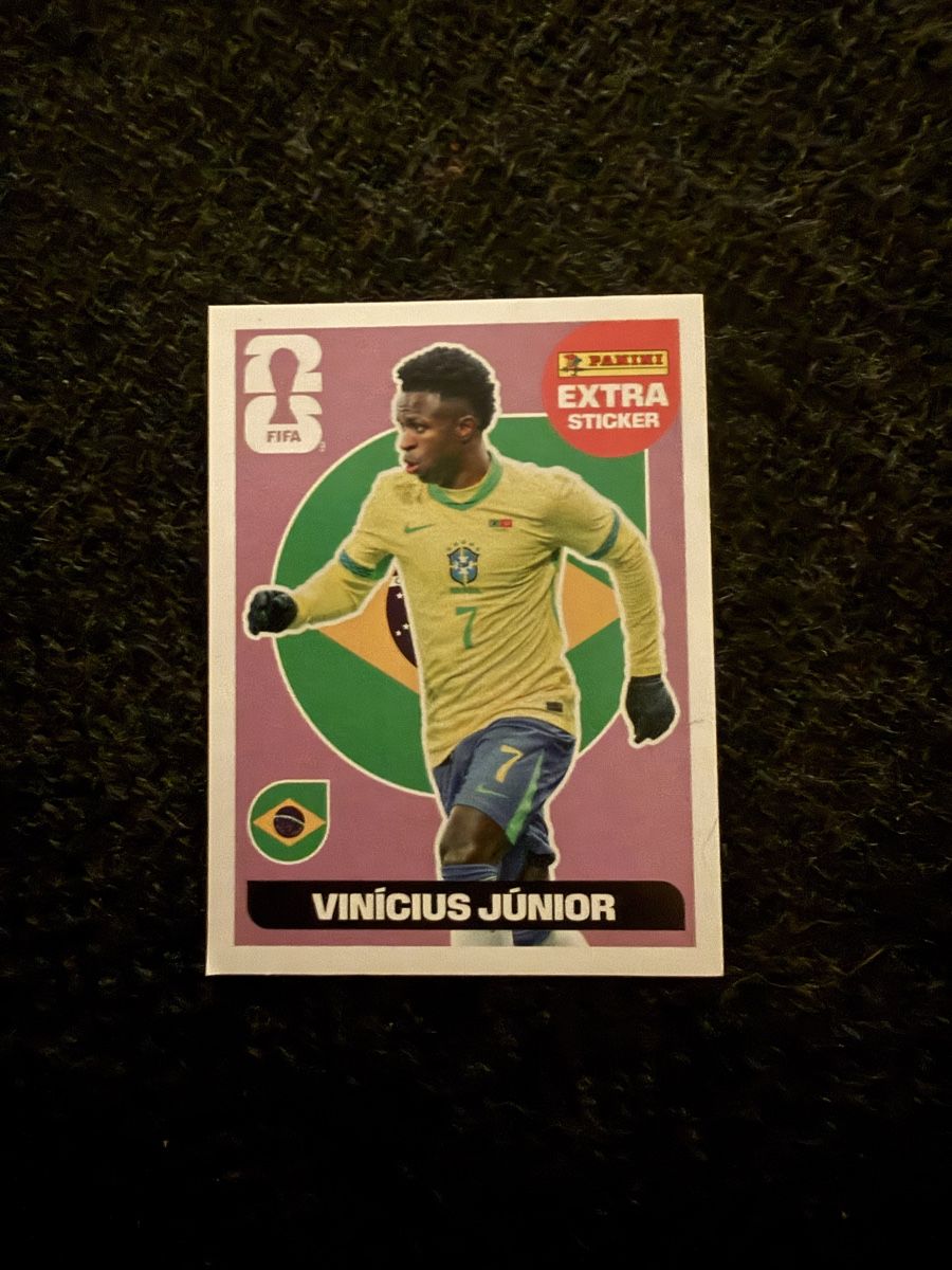 Panini Carte collezionabili: Vinicius Junior Extra Sticker WM 2026 Panini Kleber – Nuovo e nell'imballaggio originale da Spiegel b. Bern venduto da OccasionElektronik