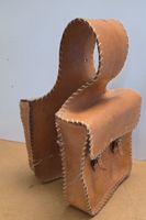 Echte Western-Satteltaschen Leder / Mofa-Seitenkoffer Tasche