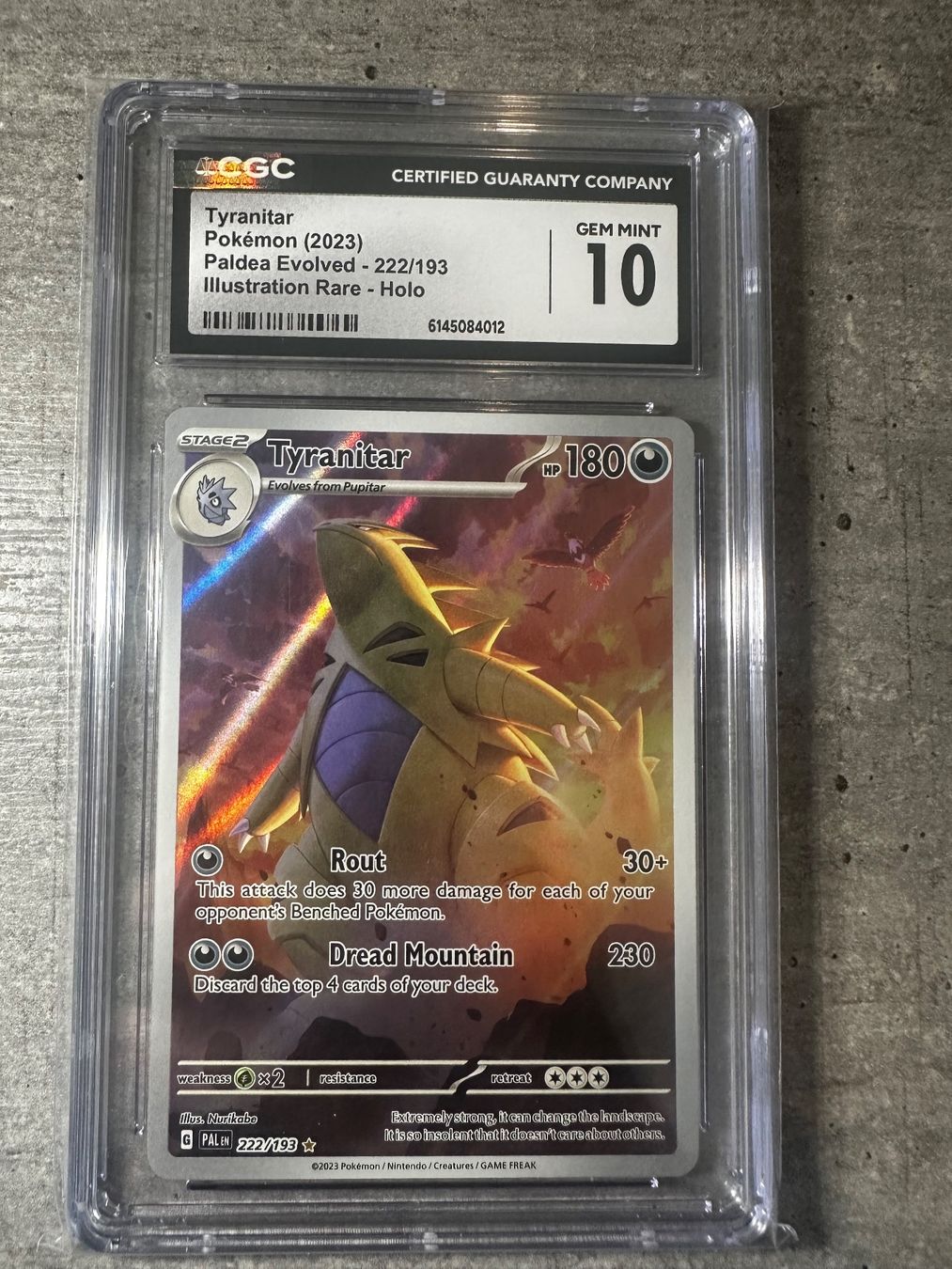 Pokémon Cartes à collectionner: Pokémon Tyranitar CGC 10 Gem Mint Paldea Evolved – D'occasion à Winterthur par ber_ylr8 2