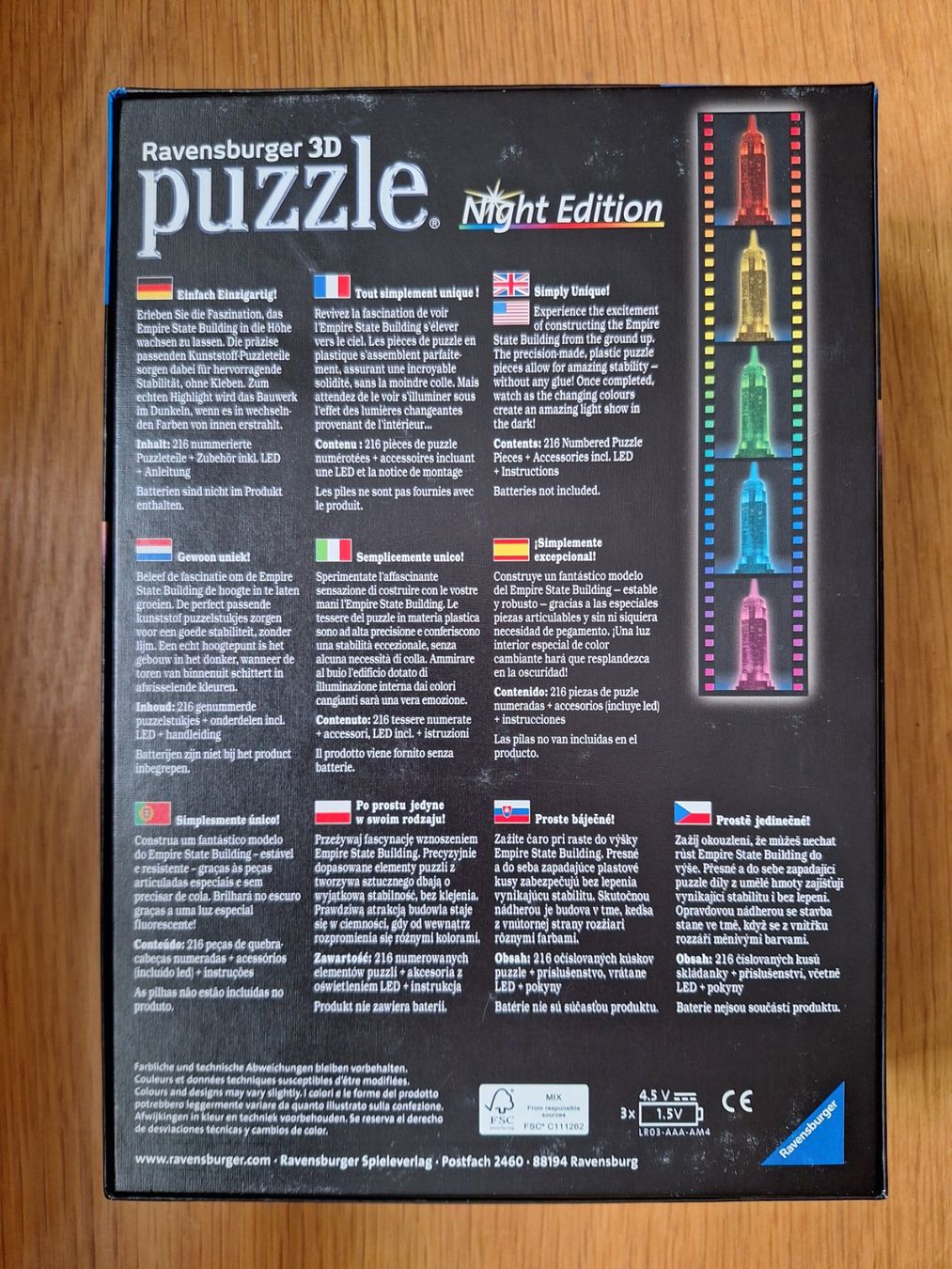 Ravensburger Puzzle: Ravensburger 3D Puzzle Empire State Building – Usato da Starrkirch-Wil venduto da Mambostar 2
