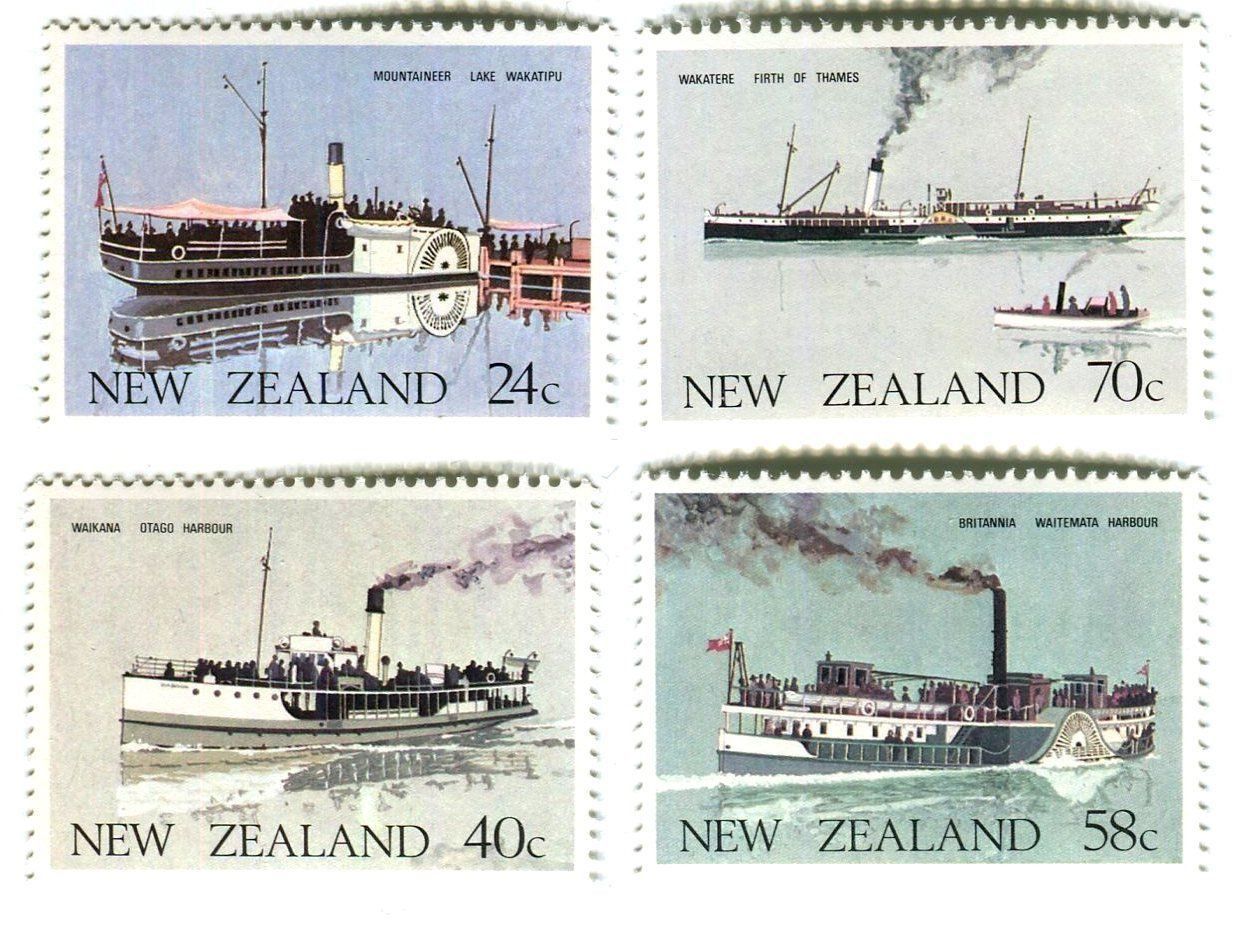 Tutti i francobolli: Briefmarken "Schiffe". Neuseeland. – Nuovo e nell'imballaggio originale da Basel venduto da Butsch5